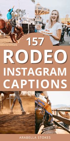 the cover of rodeo instagram captions