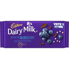 caddy's dairy milk bar with blueberries