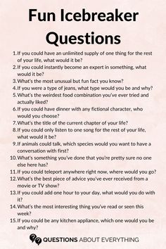 icebreaker questions Conversation Starter Questions Ice Breakers, How To Know Someone Better, How To Break The Ice With A Guy, Ice Breaking Activities For Adults, Good Questions To Get To Know Someone, Date Questions Getting To Know Fun, Work Ice Breaker Questions, Fun Getting To Know You Questions, Art Icebreakers