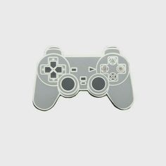 a video game controller is shown on a white background and it looks like an object that appears to be made out of metal