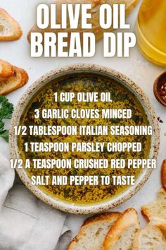 an image of olive oil bread dip recipe