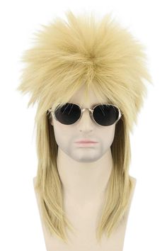 PRICES MAY VARY. Versatile Costume Accessory: Ideal for 70s, 80s, heavy metal, punk rock, and disco-themed parties or Halloween. Mullet Wig Style: Iconic hairstyle with short front and long back sections in a sleek Blonde color. Unisex Design: Suitable for both men and women to achieve an authentic retro or rock star look. High-Quality Material: Made from durable synthetic fibers for a natural-looking and long-lasting wig. Included Accessory: Wig X1 + Wig cap X1, complete the iconic rock star lo Disco Halloween Costume, Blonde Mullet, 80s Mullet, Mullet Wigs, Blonde Halloween, Halloween Costumes Funny, Funny Wigs, Blonde Halloween Costume, Wigs For Men