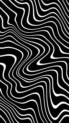 an abstract black and white background with wavy lines