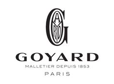 the logo for goyardd mallette depuis 1933 paris, on display