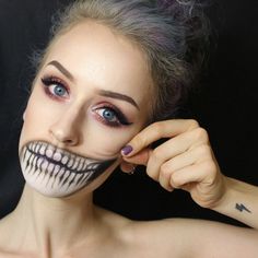 Halloween Makeup Ideas From Reddit Girl Halloween Makeup, Beautiful Halloween Makeup, Mascaras Halloween, Halloween Makeup Tutorial