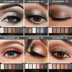 6 Colors In A Palette For Different Smokey Look This Is The Smoky Eye Done: A True Range Of Shades (Neutral Mattes! Shimmering Jewel Tones!) For A Range Of Smoky Looks. Features: - Versatile Shade Selection, There Are Neutral Shades As Well As Jewel-Toned Shades -Pigmented Color And Smooth & Silk Texture -Great For On The Go -Easy Blending, Long Wear Detail: Eyeshadow Palette For Smoky Look Weight: 8g / 0.28 Oz Size: 8.7cm*4.8cm*1.2cm(L*B*H) Choose From 6 Color Pallets Smokey Eye Shadow, Smokey Eyeshadow Palette, Make Up Kits, Makeup Eye Shadow, Professional Makeup Kit, Best Eyeshadow Palette, Eyeshadow Tips, Eye Makeup Palette, Eyeshadow For Brown Eyes