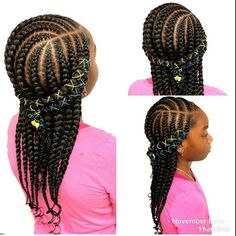 Braid Styles For Girls, Black Kids Hairstyles, Natural Hairstyles For Kids, Baby Girl Hairstyles, Kids Braided Hairstyles, Braids For Kids