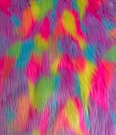 multicolored fur with lots of different colors on it