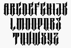 some type of font that is black and white with the letters in it's lowercase