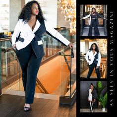 Check our Corporate chic collection here --> Please note the style differences between the S, M, and L sizes and the 1x, 2x, and 3x sizes. Discover Elegance with Our Plus Size Blazer Dress: The Epitome of Business Chic Embrace the ultimate blend of style and empowerment with our Plus Size Blazer Dress, tailored specifically for the curvaceous business professional. This versatile garment serves as both an elegant dress and a sophisticated blazer, perfect for various occasions from high-powered business meetings to evening events. Crafted from a blend of premium materials, this blazer dress offers unmatched comfort and durability: Main Fabric: 95% Polyester, 5% Spandex Lining: 97% Polyester, 3% Spandex Size Range for a Perfect Fit: Standard Fit: S (2-4), M (6-8), L (10-12) Plus Size Fit: 1X Graduation Suits For Women Plus Size, Plus Size Real Estate Agent Attire, Plus Size Business Professional, Plus Size Blazer Dress, Blazer Dress Plus Size, Graduation Suits For Women, Plus Size Professional, Womens Business Attire, Black And White Blazer