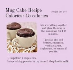 a recipe for making muffins with calories 4 5 calories in the microwave