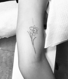 Hay Tattoo, Mila Tattoo, Daffodil Tattoo Design, Month Tattoos, Flower Tattoo Meaning