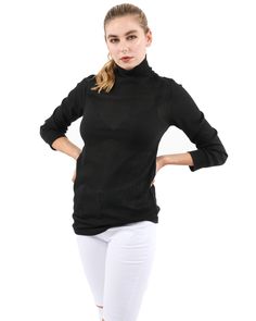 Our Java Ribbed Turtleneck Top is the perfect basic top. Featuring ribbed black stretch fabric, turtleneck, long sleeves, and form-fit. 100% Polyester Machine wash cold Imported Return: unconditional return within 30 days.SKU: SB-XIATOP-1051-BLK Black High Neck Turtleneck For Work, Sleek Black Mock Neck Top For Fall, Sleek Stretch Solid Turtleneck, Sleek Stretch Solid Color Turtleneck, Sleek Solid Stretch Turtleneck, Sleek Black Long Sleeve Turtleneck, Black Turtleneck Top With Ribbed Neckline, Sleek Black Stretch Turtleneck, Black Ribbed Turtleneck For Fall