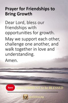 Prayer for Friendships to Bring Growth Prayers For Friendship, Prayer For Friendship, Prayer For My Friend, Prayer Ideas, Genuine Friendship, Our Friendship, A Prayer