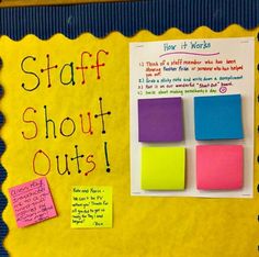 a bulletin board with sticky notes on it