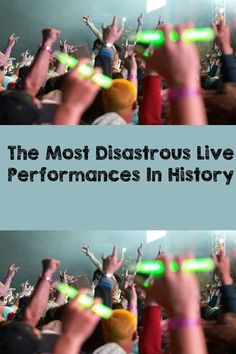 the most disgusting live performance in history is being watched by people with their hands up