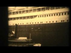 an old photo of a cruise ship in the water