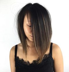 Jet Black Hair with Golden Blonde Highlights Brown Hair With Caramel Highlights, Black Red Hair, Black Hair Balayage, Golden Blonde Highlights, Jet Black Hair, Black Hair With Highlights, Bun Hairstyles For Long Hair