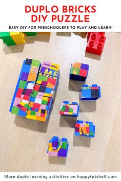 Fun and Easy Duplo Activities for Preschoolers Activity For Preschoolers, Bricks Diy, Diy Puzzles, Open Ended Toys, Learning Through Play, Toddler Preschool