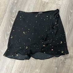 Victoria + Sophia Mini Skirt - Moon And Star Design - Size Small - Mini Skirt Star Midi Skirt, Galaxy Mesh Skirt, Whimsical Skirt, Fashion Definition, Pick An Aesthetic, Moon And Star Design, Twirl Skirt, Real Fashion, Fashion And Makeup