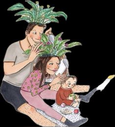 Amanda Oleander, Motherhood Illustration, What Is Family, Pregnancy Books, Real Relationships, It's Going Down, Beautiful Family, Illustration Print, Art Lessons