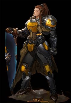 Steve Zheng, Brigitte Lindholm, Brigitte Overwatch, Space Knight, Female Armor