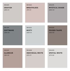 the different shades of paint that are available in this color scheme for walls and ceilings