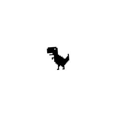 a black and white image of a dinosaur