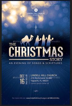 the christmas story church flyer template