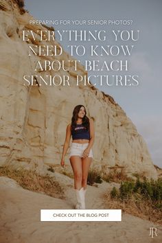 As a SoCal senior photographer, beach senior pictures are a classic choice for senior photos. I'll share what to expect, how to prepare, and why you shouldn't skip this iconic senior photo location - head to the blog now!