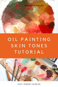 oil painting skin tones with text overlay