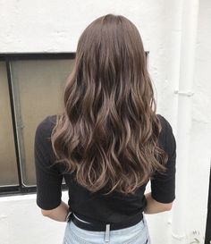 Asian Hair Wavy, Korean Wavy Hair, Korean Perm, Hair Color Light Brown, Hair Arrange