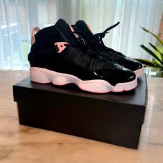 Never Worn Jordan 6 Rings. Comes With Box. Box May Become Damaged In Shipping. All Sales Final. Please Check Your Size With Nike Before Purchasing. Pink And Black Shoes, Nike Shoes Women Fashion, Jordan 11s, Jordan 6 Rings, Shoes Jordan, Jordan 7, Walk In My Shoes, Cute Nike Shoes, Cute Nikes