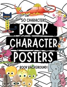 children's book character posters are featured in this image