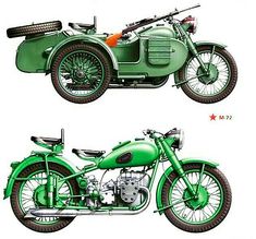 two green motorcycles side by side on a white background, one with an engine and the other without