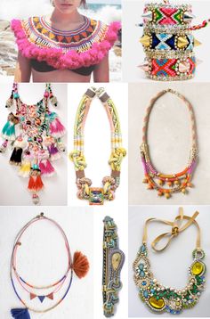 The Jungalow, Justina Blakeney, Diy Necklaces, Cut Earrings, Pretty Jewelry, Textile Jewelry