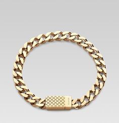 Gucci Gold Bracelet, Nice Bracelets, Gold Bracelet For Men, Men Essentials, Gucci Chain, Male Jewelry, Ruby Bracelet, Gold Armband