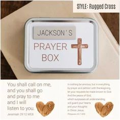 an ad for jackson's prayer box with the message, you shall call on me and you shall go and i will listen to you