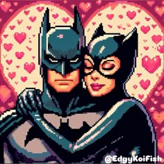 batman and catwoman cross stitch pattern