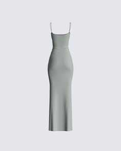 Our LILIBET dress, now in grey 😍 This sleek and sexy maxi dress is lined with power mesh and has a form fit that hugs your body in all the right places. Whether you're lounging, going to the grocery store, or going out - this dress will do what you need it to 😏 Long Body Con Dress, Fitted Gray Maxi Dress, Grey Mini Bodycon Dress, Gray Bodycon Mini Dress, Casual Gray Bodycon Mini Dress, Gray Ribbed Mini Dress, White Corset Dress, Grey Maxi, White Corset