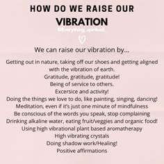 How to raise your vibration, high vibration, gratitude, meditation, exercise, affirmations, essential oils How To Get High Vibration, Raise Vibration Affirmations, High Vibrational Music, How To Raise My Vibration, High Energy Affirmations, How To Raise Vibration, High Vibration Affirmations, How To Raise Your Vibration, High Vibration Aesthetic