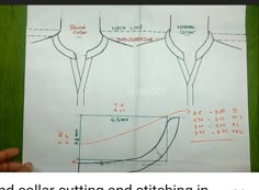 a hand holding up a piece of paper with measurements for the top and bottom part