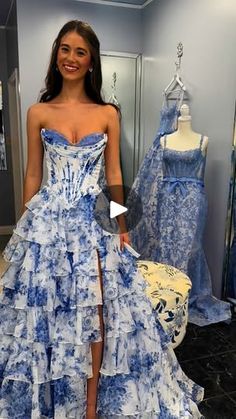 2.5K views · 1.6K reactions | Get Ready to Bloom in Sherri Hill!💙✨
@sherrihill 
#sherrihill #shopdazzles #pageant #prom #sherrihilldress #prom2025 #promdress | Shop Dazzles Pageant/Hoco/PROM