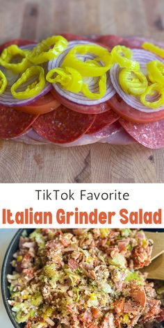 Discover how to make the Italian Grinder Salad that's taken over TikTok, featuring deli meats, veggies, and a tangy dressing.