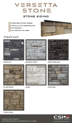 stone wall panels with different colors and sizes