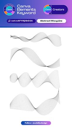 an abstract wavy line design in white and purple