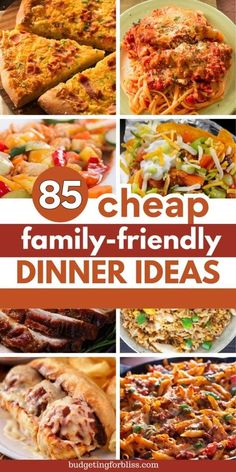 the ultimate collection of family - friendly dinner ideas that are easy to make and delicious