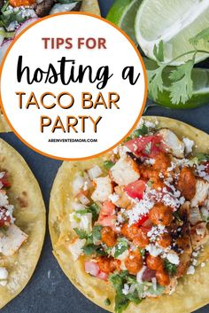 How to Throw a Killer Taco Bar Party (Easy Party Idea) Taco Dinner Party, Taco Salad Bar, Taco Bar Wedding, Homemade Taco Seasoning Mix, Mexican Bar