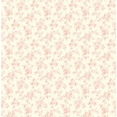 a white and pink wallpaper with flowers on it