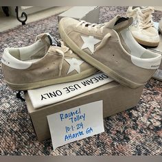 Nib. Super Soft Suede, Great Neutral. Euro Size 42 Shoes Golden Goose, Goose Shoes, Golden Goose Shoes, Golden Goose, Soft Suede, Womens Shoes Sneakers, Atlanta, Shoes Sneakers, Women Shoes